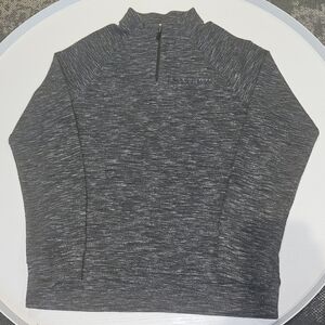 MARC ANTHONY Men's  Dark Gray Heathered 1/4 Zip Pullover Slim Fit Sz MED NWOT